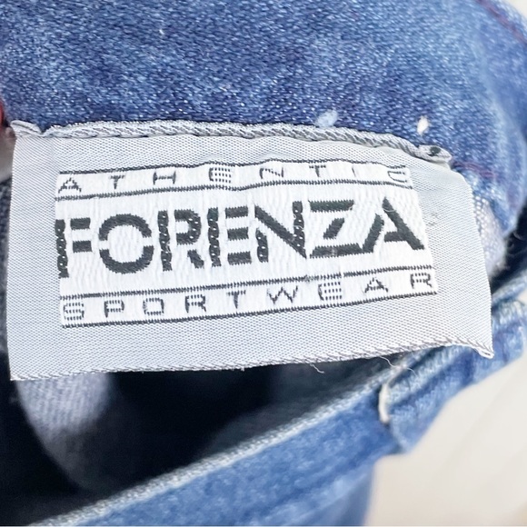 Vintage 80s 90s Authentic Forenza Sportswear Denim Midi Slit Skirt with Buttons - Picture 5 of 7